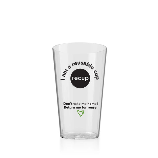 Recup "Reuse Me" reusable plastic half pint cup