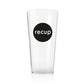 Reusable plastic pint cup with custom logo